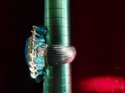 turquoise bead ring a